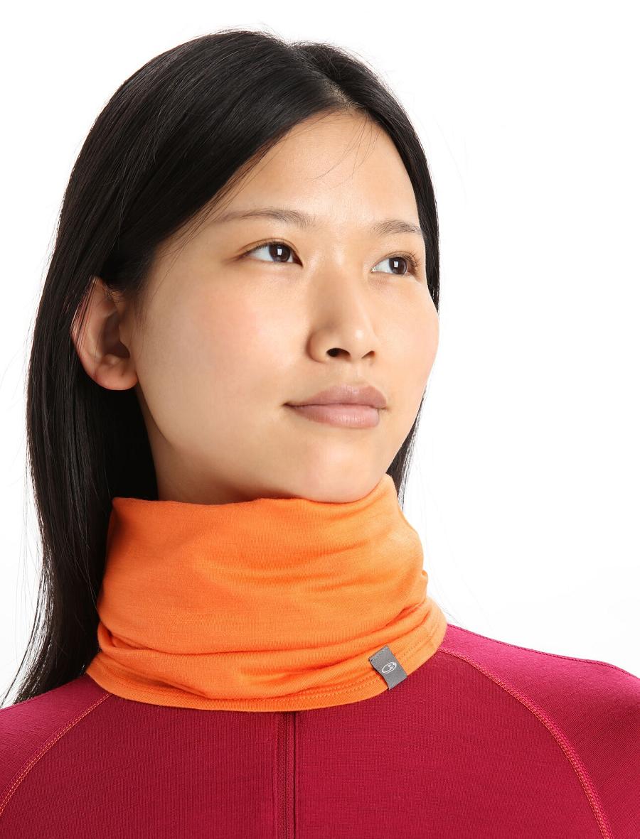 Women's Icebreaker Unisex Merino Flexi Chute Scarves Flash | CA 1493TCEV